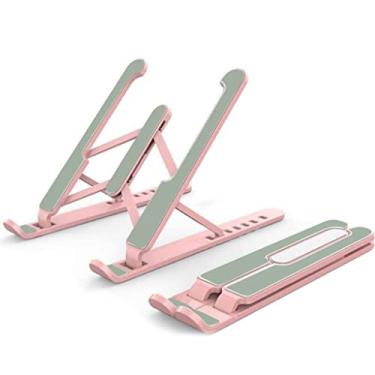 Imagem de Base Suporte Portátil Dobrável Para Notebook Regulável Preto Articulado ROSA