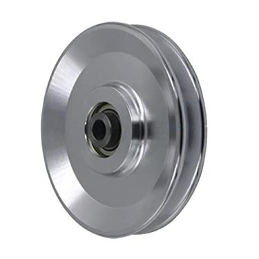 Imagem de Newmind Rolamento de polia para roda de equipamentos de ginástica, liga de alumínio, resistente e durável – 110 mm, prata