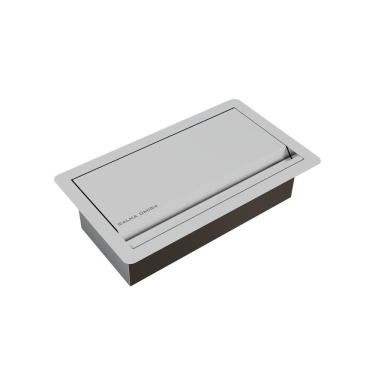 Imagem de Porta Esponja e Sabão Inox com Tampa para Bancada