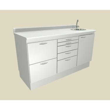 Imagem de Balcão Para Dentistas Triplo Com Pia