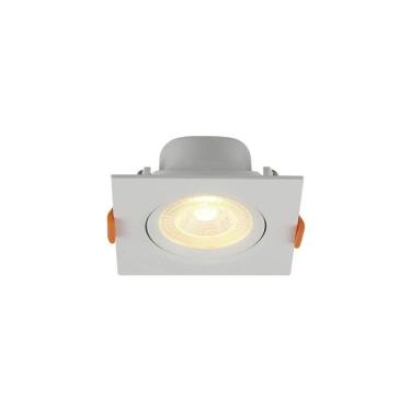 Imagem de Spot de Led Blumenau Slim Quadrado 8W Bivolt 3000K Luz Amarela