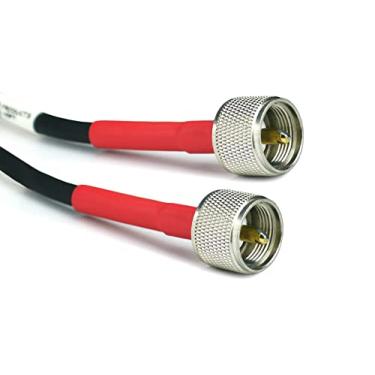 Imagem de Cabo coaxial Cable Experts RG-8X – conectores PL259 M/M – Cabos jumper resistentes para uso interno/externo à prova de intempéries – CB, rádio Ham, rádio de ondas curtas – HF, VHF, UHF, 3 FT