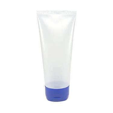Imagem de Bisnaga Plástica Transparente 200ml C/Tampa Flip Top (20 Peças) (Azul Escuro)