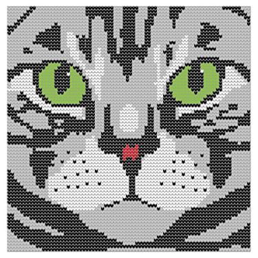 Imagem de Creative Converting Guardanapos de almoço com estampa premium Cat Lady Edie com 16 unidades, multicoloridos