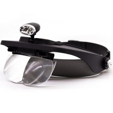 Imagem de Lupa de Cabeça 4 Lentes e Luz Led GT123