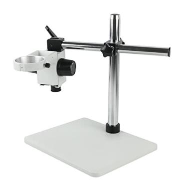 Imagem de Adaptador de microscópio microscópio estéreo, suporte ajustável mesa boom trabalho 76mm suporte 32mm acessórios de microscópio de braço (cor: b)