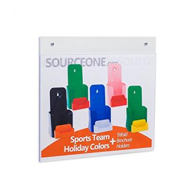 Imagem de SOURCEONE.ORG Suporte de placa de montagem na parede premium 18 x 13 cm acrílico transparente