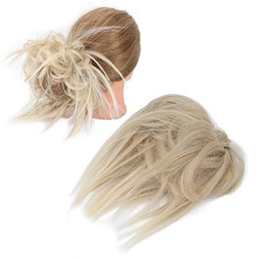 Imagem de Coque de cabelo desordenado para mulheres, extensões de cabelo elegantes coque bagunçado peça de cabelo coque de cabelo desordenado para festa de Halloween bola para mulheres extensões de rabo de cavalo (01)