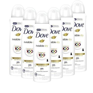 Imagem de Kit 6 Desodorantes Dove Antitranspirante Aerossol Invisible Dry 150ml