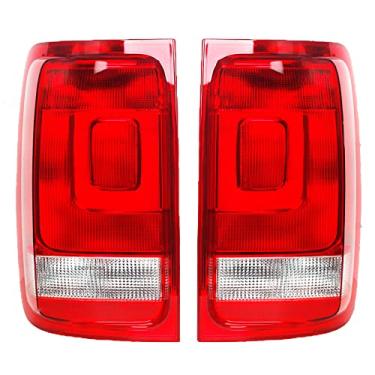 Imagem de JESYMBX Para Volkswagen Amarok UTE Pickup 2010-2018 Sem lâmpada, luzes traseiras esquerda e direita, luzes traseiras de freio traseiro, luzes de neblina reversíveis
