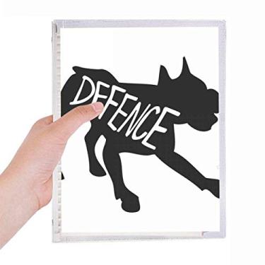 Imagem de Caderno com contorno de animal de burro preto, diário de folhas soltas recarregável, diário de papelaria