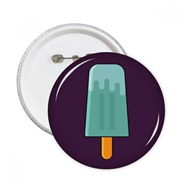 Imagem de Picolé Verde Azul Picolé Doce Sorvete, Alfinetes Redondos, Emblema de Botão Decoração, 5 peças