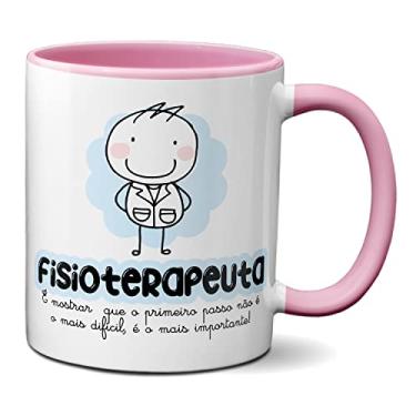 Imagem de Caneca Fisioterapeuta O Primeiro Passo É O Mais Importante (Rosa)