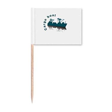 Imagem de Marcadores de palito de dente com navegação de mercadorias oceânicas para decoração de festa