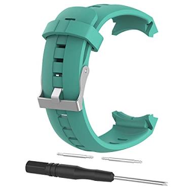 Imagem de Pulseira de relógio de silicone de substituição para SUUNTO para AMBIT3 vertical para Spartan Sport, Verde