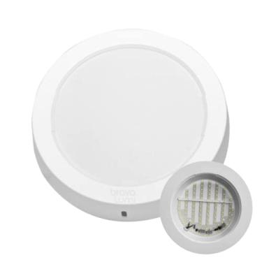 Imagem de Painel Com Placa de Led Taschibra 12W Lys Redondo Sobrepor Bivolt 4000K Neutro Suave