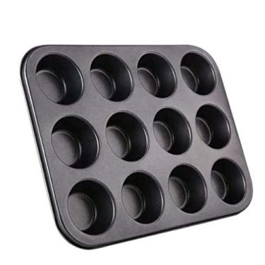 Imagem de Forma Cupcakes Muffin Antiaderente 12 Cavidades 35x26Cm