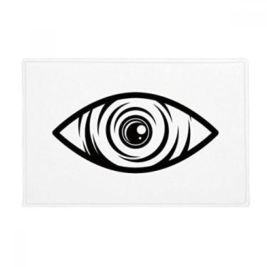 Imagem de DIYthinker Tapete de chão antiderrapante para decoração de olhos, padrão de vetor, tapete para porta de banheiro
