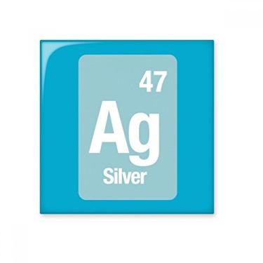 Imagem de Azulejo de cerâmica Ag Silver Chemical Element Science Glossy Decalque de tijolos vitrificados