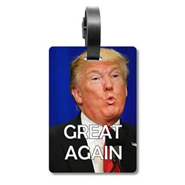 Imagem de Support American President Great Image Mala de Bagagem Etiqueta de Bagagem Etiqueta de Scutcheon
