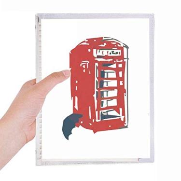 Imagem de Caderno de chuva para cabine telefônica, agenda de folhas soltas, agenda recarregável, papelaria