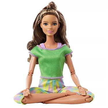 Imagem de Boneca Barbie Feita para Mexer Morena - To Move Articulada - 2021