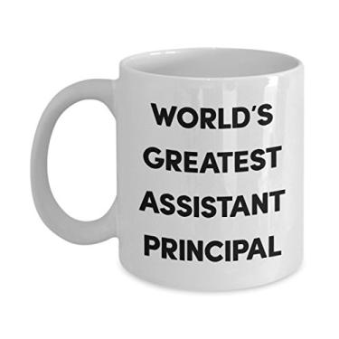 Imagem de Assistant Principal Gifts - World's Greatest Assistant Principal Caneca - Chá Divertido Cacau Quente - Aniversário Natal Aniversário Mordaça