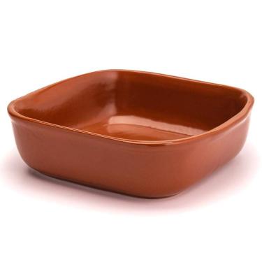 Imagem de Travessa Refratária Quadrada 24x24 cm Bella Refratários