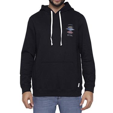 Imagem de Moletom Canguru Rip Curl Search Icon Hood Preto-Masculino