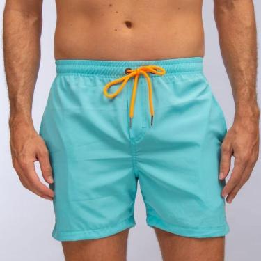 Imagem de Short Red Feather Swim Fantasy Turquoise Blue-Masculino