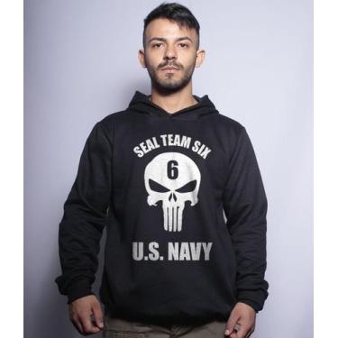 Imagem de Casaco Militar Com Capuz Punisher Seal Team Six Us Navy