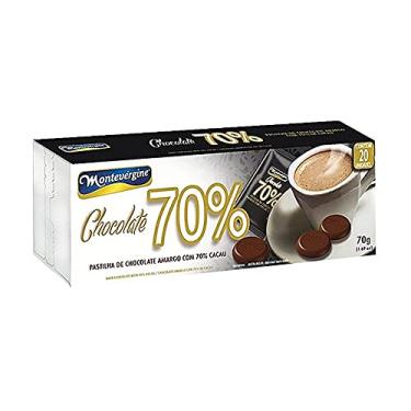 Imagem de Pastilha de Chocolate Amargo 70% 70g - Montevérgine