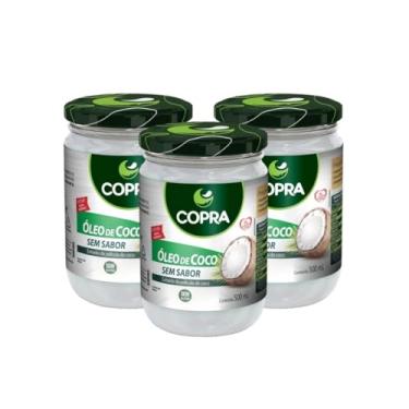 Imagem de Kit 3 Copra Óleo De Coco Sem Sabor 500ml