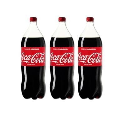 Imagem de Kit C/ 3 Unid. Refrigerante Coca Cola 2 Litros