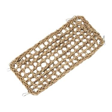 Imagem de Generic Papagaio escalada corda escada gaiola pendurado brinquedo macio papagaio pendurado grama tecido rede rede para tentilhões budgie andando mastigando, 40cmx19cm