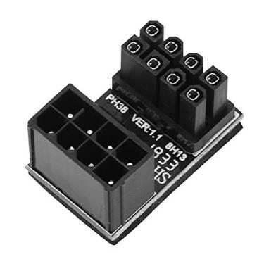 Imagem de Conector de Alimentação da Placa Gráfica de 8 Pinos Cabos de Computador Conector de Fonte de Alimentação da Placa Gráfica Adaptador de 8 Pinos 180 Cabos Giratórios Conector de