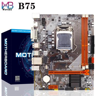 Imagem de Placa-mãe de computador para Intel  B75  LGA 1155  M.2  NVME  USB 3.0  SATA III Mainboard  RAM DDR3