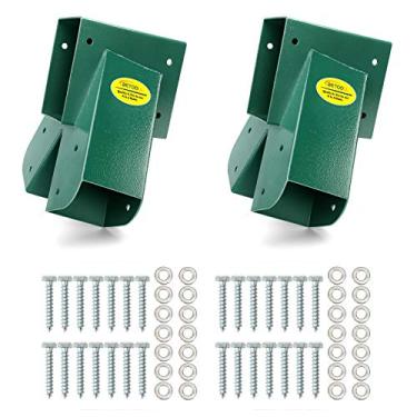Imagem de BETOOLL A-Frame 2 Brackets Swing Set Bracket with Mounting Hardware (Green)