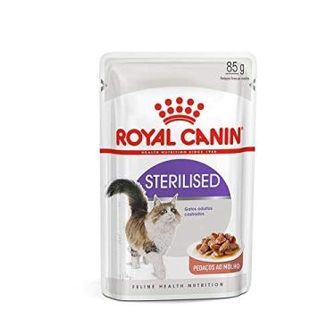 Imagem de ROYAL CANIN Ração Úmida Sachê Sterilised - Gatos Adultos castrados, Pedaços Ao Molho, 85g
