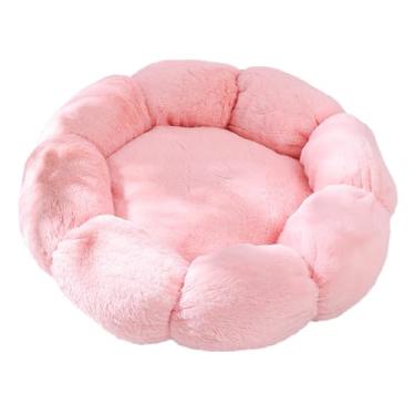 Imagem de WeiLaiKeQi Cama de gato para gatos internos, cama de cachorro para cães pequenos Melium, cama lavável para animais de estimação para cachorrinhos e gatinhos, rosa 40cm