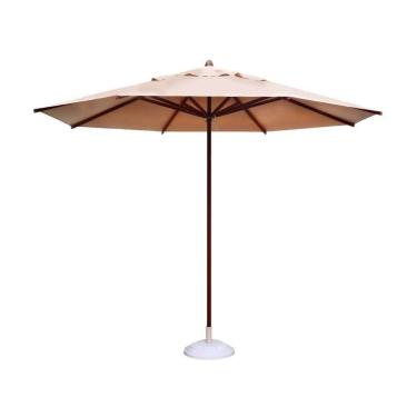 Imagem de Ombrelone Guarda Sol Piscina Casa Praia Base Branco 240Cm