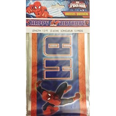 Imagem de MARVEL SPIDERMAN HAPPY BIRTHDAY BANNER 12 FEET LONG by Spider-Man