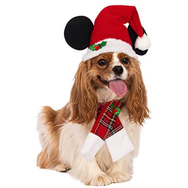 Imagem de Rubie's Disney Mickey e seus amigos conjunto de acessórios de Natal para animais de estimação, tamanho médio