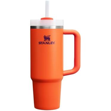 Imagem de STANLEY Copo Quencher H2.0 com alça e canudo 850 g | Tampa Flowstate de 3 posições | Suporte de copo compatível para viagens | Copo de aço inoxidável isolado | Sem BPA | Tigerlily Plum