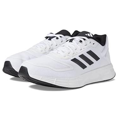 Imagem de adidas Tênis de Corrida Duramo 10 Masculino, Branco/Preto/Branco, 10.5