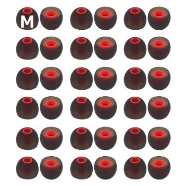 Imagem de 36 peças de fones de ouvido de tamanho médio pontas de substituição de fones de ouvido de silicone compatíveis com fones de ouvido intra-auriculares 1000xm4 1000xm5 Sony/Beats/AKG/KZ etc., 18 pares