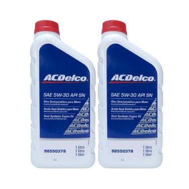 Imagem de Kit Com 2 Lt Acdelco 5w30 Semissintético Original Gm Api Sn