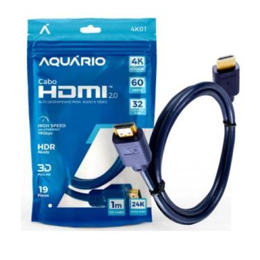Imagem de Cabo Hdmi 2.0 Ultra Hd 1M: Entretenimento Avançado - A.R Variedades Mt