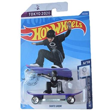 Imagem de Hot Wheels Olympic Games Tokyo 2020 6/10 Skate Grom 154/250, Purple/Black