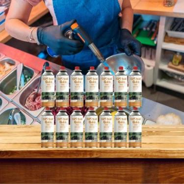 Imagem de Kit 14 refil gás butano para fogareiro camping e maçarico culinário gl